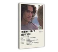 Poster sur toile Movie 10 Things I Hate About 22 - Décoration pour chambre à coucher, bureau, chambre - Cadeau - 50 x 75 cm