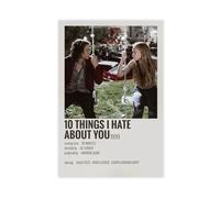 Poster sur toile Movie 10 Things I Hate About 30 - Décoration pour chambre à coucher, bureau, chambre - Cadeau - 50 x 75 cm