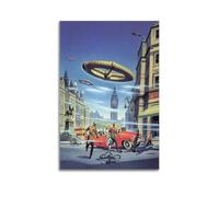 Poster sur toile Movie Close Encounters of The Third Kind 10 - Décoration pour chambre à coucher, bureau, chambre - Cadeau 20 x 30 cm