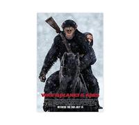 Poster sur toile Movie War pour la planète des singes - Décoration pour chambre à coucher, bureau, chambre - Cadeau sans cadre - 30 x 45 cm