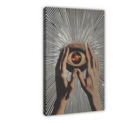 Poster sur toile Music in My Eyes pour décoration de chambre à coucher, bureau, chambre, cadeau 20 x 30 cm