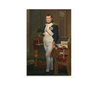 Poster sur toile Napoleon Bonaparte in His Study at The Tuileries - Décoration murale d'intérieur - 30 x 45 cm