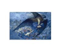 Poster sur toile « Night with Her Train of Stars » par Edward Robert Hughes - 40 x 60 cm