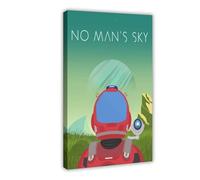 Poster sur toile No Man's Sky Game - Décoration murale pour salon, chambre à coucher - 20 x 30 cm