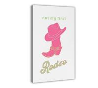 Poster sur toile « Not My First Rodeo » - Décoration murale pour salon, chambre à coucher - 50 x 75 cm