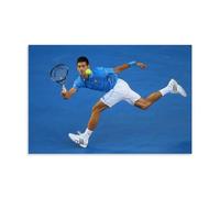 Poster sur toile Novak Djokovic Joueur de tennis résidence Décoration murale 30 x 45 cm