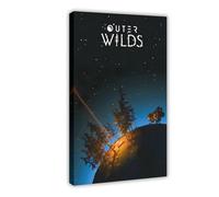 Poster sur toile Outer Wilds - Décoration murale pour salon, chambre à coucher - 50,8 x 76,2 cm (L x l)