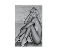 Poster sur toile Pamela Anderson - Décoration murale pour salon, chambre à coucher - 50 x 75 cm