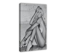Poster sur toile Pamela Anderson - Décoration murale pour salon, chambre à coucher - 60 x 90 cm
