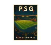 Poster sur toile Parc des Princes pour décoration de chambre à coucher, bureau, chambre, cadeau 20 x 30 cm