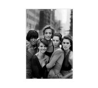 Poster sur toile Peter Lindbergh - Noir et blanc - Décoration pour chambre à coucher, bureau, chambre - Cadeau - 20 x 30 cm