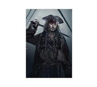 Poster sur toile Pirates des Caraïbes Dead Men Tell No Tales Jack Sparrow - Décoration de chambre à coucher, bureau, chambre à coucher - Décoration murale pour salon