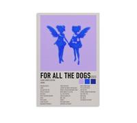 Poster sur toile pour tous les chiens DrakePainting Art Décoration murale pour la maison, la chambre à coucher, l'esthétique, le salon, peinture murale solide, décoration de chambre, style sans cadre