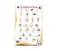 Poster sur toile Prophets of Islam, décoration de chambre à coucher, bureau, chambre, cadeau, sans cadre, 30 x 45 cm