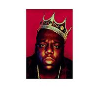 Poster sur toile Rappeur, musicien Biggie Notorious Big B.I.G pour décoration de chambre à coucher, paysage sportif, bureau, chambre, cadeau, sans cadre, 50 x 75 cm
