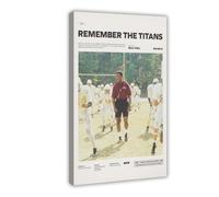 Poster sur toile « Remember The Titans » - Décoration de chambre à coucher, bureau, chambre - Cadeau - 40 x 60 cm