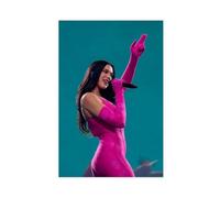 Poster sur toile représentant Dua de la chanteuse populaire Dua - 50 x 75 cm