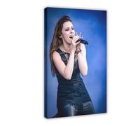 Poster sur toile représentant la chanteuse populaire Jennifer Haben Beyond The Black - Décoration murale pour salon, chambre à coucher - 20 x 30 cm