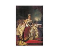 Poster sur toile représentant la Reine Victoria - Impression sur toile moderne - 20 x 30 cm