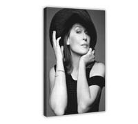 Poster sur toile représentant l'actrice Meryl de Meryl - Streep - Cadeau - 50,8 x 76,2 cm - Poster sur toile - Décoration murale pour salon, chambre à coucher - 50,8 x 76,2 cm