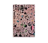 Poster sur toile représentant le bel oiseau révélant l'inconnu à une paire d'amoureux par Joan Miro - Impression sur toile moderne pour chambre à coucher - 30 x 45 cm