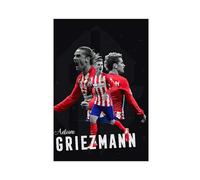 Poster sur toile représentant le joueur de football sportif Antoine Griezmann - Décoration pour chambre à coucher, bureau, chambre - Sans cadre - 30 x 45 cm