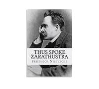 Poster sur toile représentant le philosophe allemand Friedrich Nietzsche - Décoration murale - Poster photo - Décoration de chambre - 20 x 30 cm