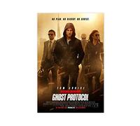 Poster sur toile représentant le protocole Mission Impossible Ghost Protocole pour chambre à coucher, sport, bureau, chambre, cadeau, 30 × 45 cm, sans cadre Style 1