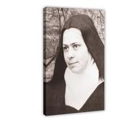 Poster sur toile représentant Sainte Elizabeth de la Trinité - Décoration pour chambre à coucher, bureau, chambre - 50 x 75 cm