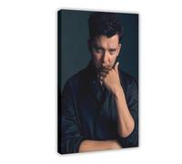 Poster sur toile représentant un bel acteur Asa Butterfield - Décoration murale pour salon, chambre à coucher - 20 x 30 cm