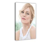 Poster sur toile représentant un modèle de Vanessa Paradis - Décoration murale pour chambre à coucher, bureau, chambre - Cadeau - 20 x 30 cm