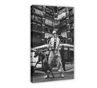 Poster sur toile représentant un rappeur de Sfera Ebbasta Hiphop et chanteur - 30 x 45 cm