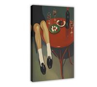 Poster sur toile rétro, bizarre, psychédélique, boisson alcoolisée, décoration de chambre à coucher, bureau, cadeau 30 x 45 cm