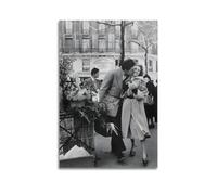 Poster sur toile Robert Doisneau (5) - Décoration murale - Convient pour chambre à coucher et salon - Sans cadre - 50 x 75 cm