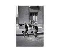 Poster sur toile Robert Doisneau (8) - Décoration murale - Convient pour chambre à coucher et salon - Sans cadre - 50 x 75 cm