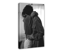 Poster sur toile Romance in The Bedroom - Décoration pour chambre à coucher, bureau, chambre à coucher, cadeau - 50 x 75 cm