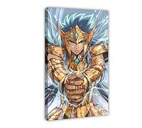 Poster sur toile Saint Seiya Camus Anime Décoration murale pour salon, chambre à coucher, cadre : 30 x 45 cm