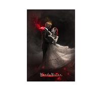 Poster sur toile Scarlet Witch Wanda Maximoff Elizabeth Olsen Movie Hero 66 - Décoration de chambre - Paysage sportif, bureau, chambre - Cadeau non encadré : 30 x 45 cm