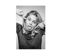 Poster sur toile Singer Louane Emera 10 - Décoration murale pour salon, chambre à coucher - Sans cadre : 50 x 75 cm