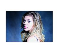 Poster sur toile Singer Louane Emera 12 - Décoration murale pour salon, chambre à coucher - Sans cadre : 30 x 45 cm