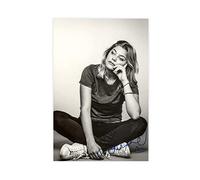 Poster sur toile Singer Louane Emera 17 pour décoration de chambre à coucher, de sport, de paysage, de bureau, sans cadre : 50 x 75 cm