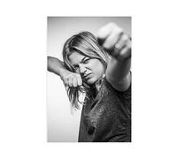 Poster sur toile Singer Louane Emera 9 pour décoration de chambre à coucher, de sport, de bureau, de chambre, sans cadre : 30 x 45 cm