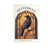 Poster sur toile Six of Crows Ketterdam - Décoration murale pour salon, chambre à coucher - 30 x 45 cm