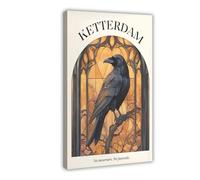 Poster sur toile Six of Crows Ketterdam - Décoration pour chambre à coucher, bureau, chambre - Cadeau - 50 x 75 cm