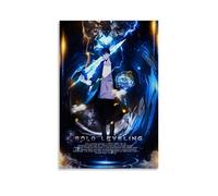 Poster sur toile Solo Leveling Sung Jin Woo - Décoration murale pour salon, chambre à coucher - 30 x 45 cm - Style sans cadre