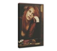 Poster sur toile Star Mylène Farmer 14 - Décoration murale pour salon, chambre à coucher - Style cadre - 50 x 75 cm