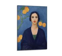 Poster sur toile Tarsila Do Amaral (18), peintre brésilien, décoration pour chambre à coucher, salon, avec cadre, 60 x 90 cm