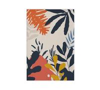 Poster sur toile tendance Blush And Aqua - Décoration de chambre à coucher - Paysage - Cadeau - 50 x 75 cm