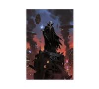 Poster sur toile « The Evil of The Dark City » (3) - Décoration pour chambre à coucher, bureau, chambre - Cadeau - 60 x 90 cm