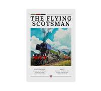 Poster sur toile The Flying Scotsman - Décoration murale pour salon, chambre à coucher - 30 x 45 cm